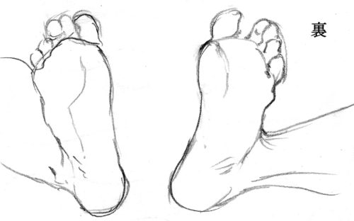 足を描く時の三つのコツと簡単に描く方法について 初心者 楽絵